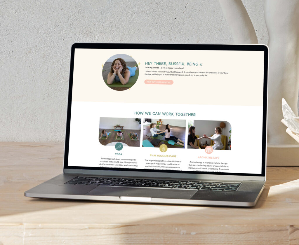 yoga website design brisbane