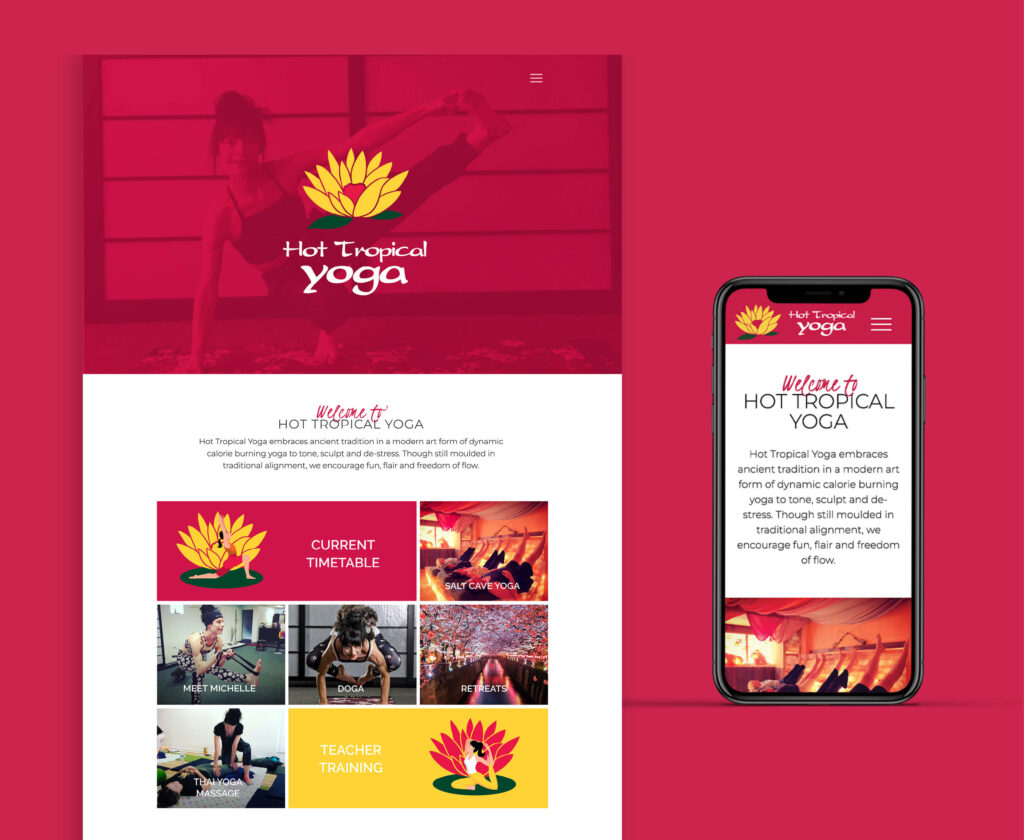yoga website design brisbane